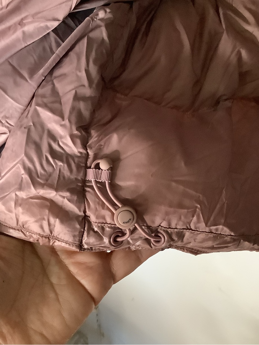 Athleta Lofty Goose Down Puffer Vest Dogwood Mauve Medium - Picture 6 of 6